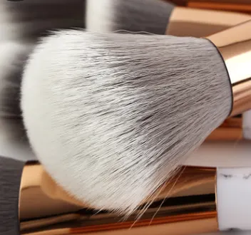 White Marble Makeup Brush Set