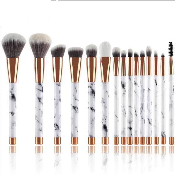White Marble Makeup Brush Set