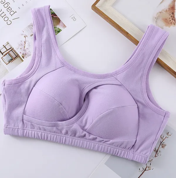 Cotton Crossover Wireless Sleep Bra