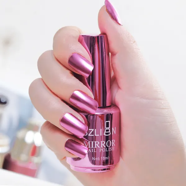 Mirror Silver Metallic Nail Polish