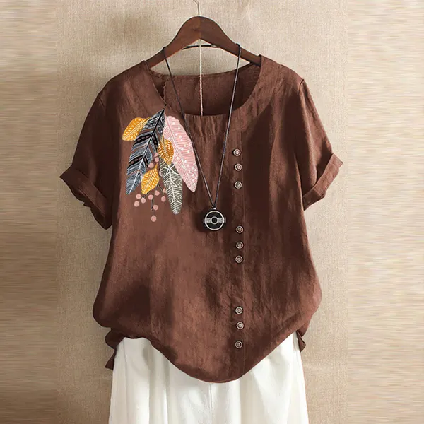 Printed Street Style Top