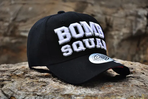 Curved-Brim Embroidered Letter Cap