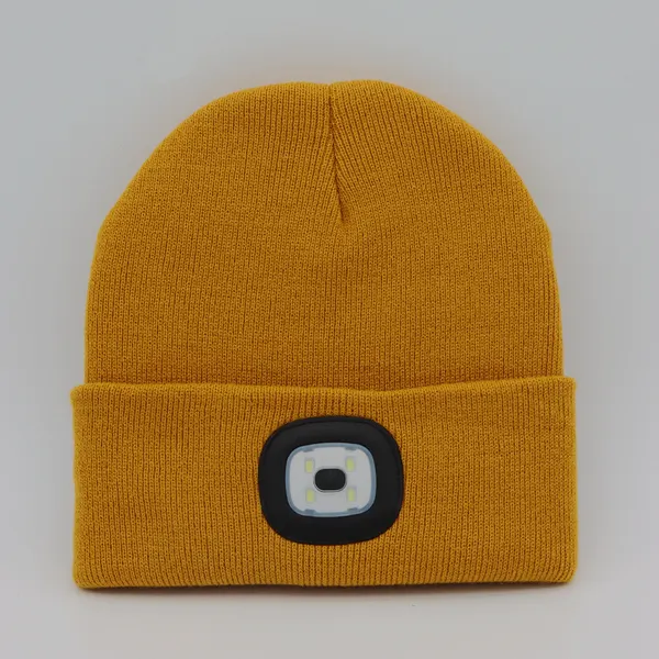 LED Knit Beanie with Light