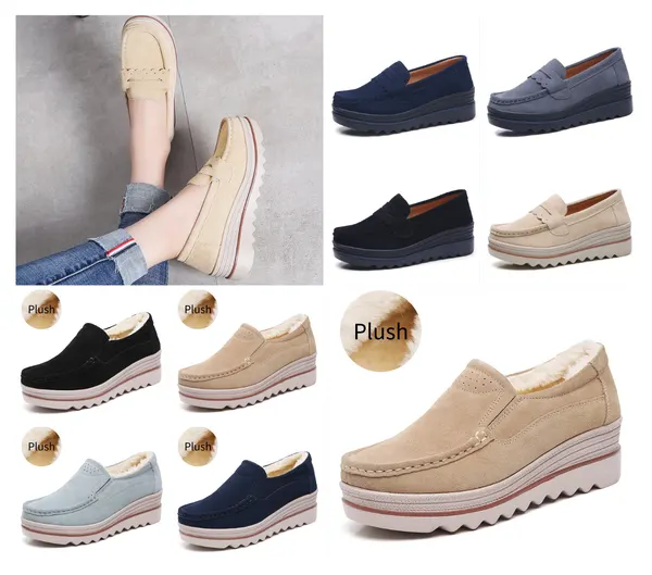 Belt-Trim Wedge Platform Shoes