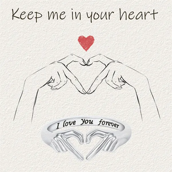 Adjustable Claddagh Heart Ring