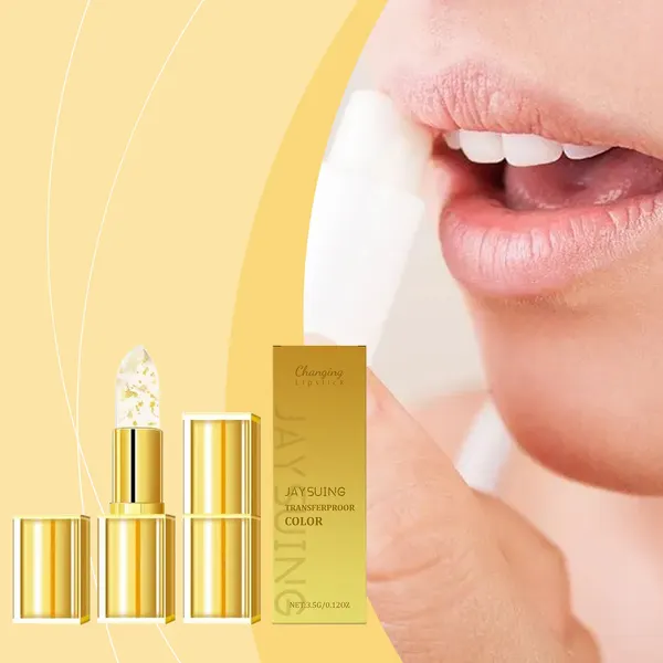 Gold Foil Color-Changing Lipstick