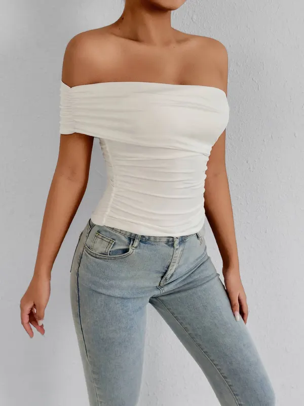 One-Shoulder Slim Fit Tube Top