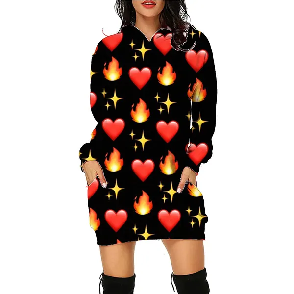 Longline Halloween Print Hoodie