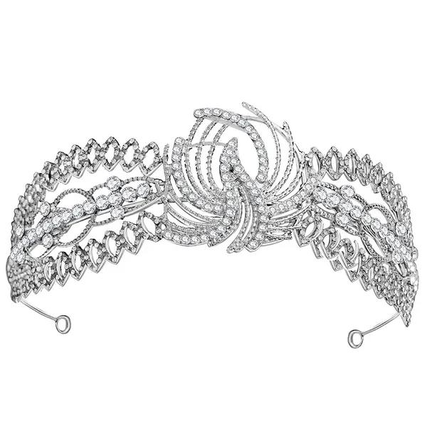 White Crystal Crown Hairband