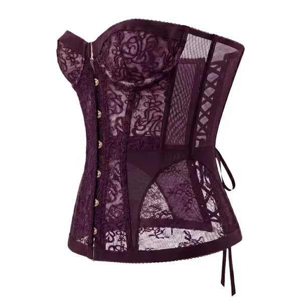 Lace Off-Shoulder Corset Top