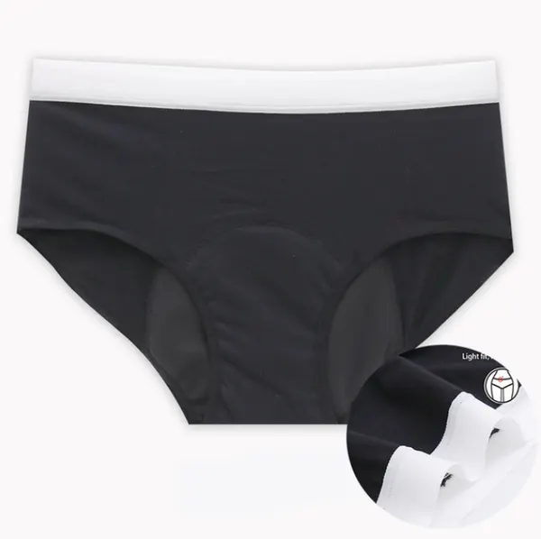 Four-Layer Leak-Resistant Cotton-Crotch Brief
