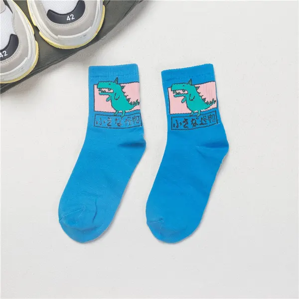 Cotton Animal Motif Socks, 3 Pairs