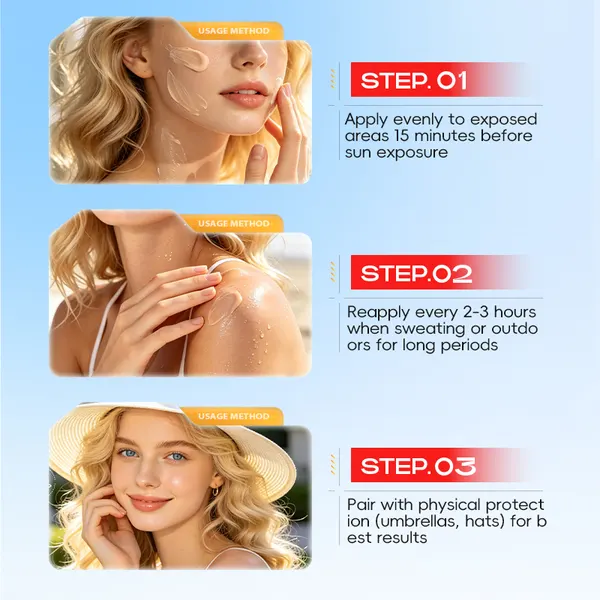 Ginseng Brightening Sunscreen Cream SPF50+