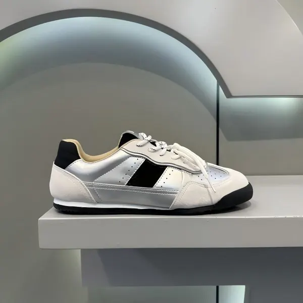 Cushioned Microfiber Leather Trainers