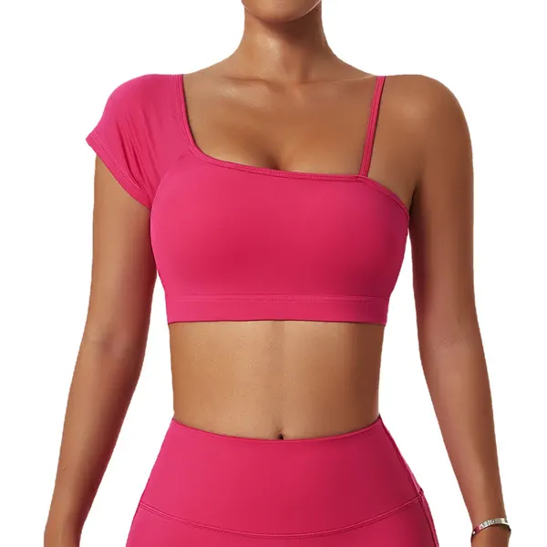 Off-Shoulder Quick-Dry Yoga Top