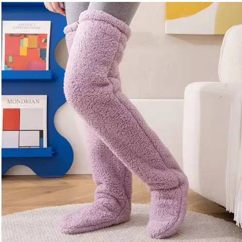 Anti-Slip High Tube Sleep Socks