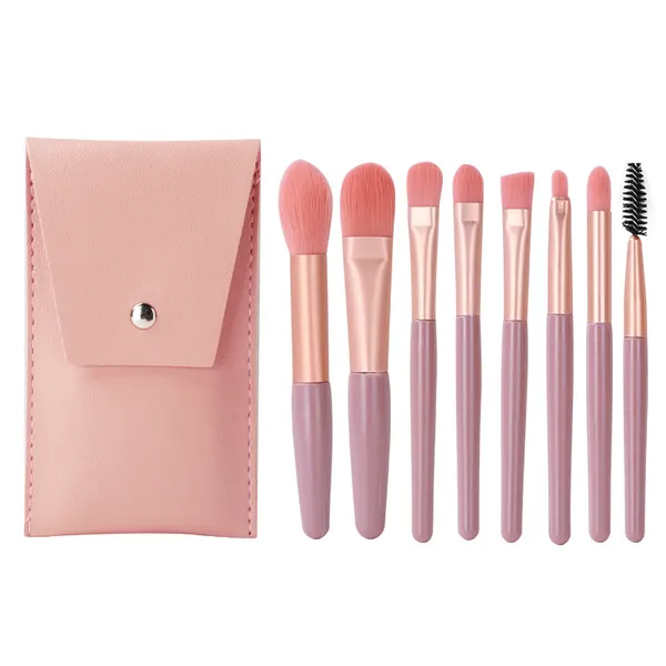 8-Piece Soft Fibre Makeup Brush Set