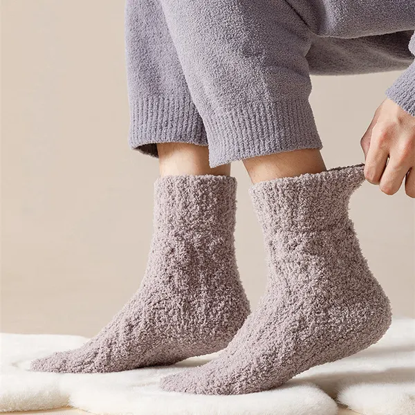 Coral Fleece Cosy Bed Socks