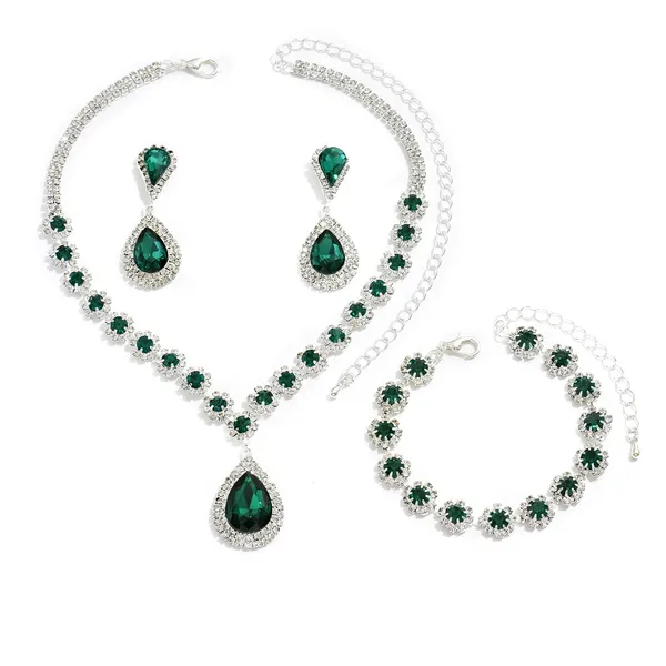 Sun and Moon Rhinestone Jewellery Set