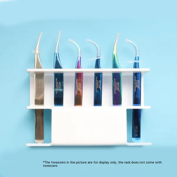 6-Hole Acrylic Eyelash Tweezer Stand