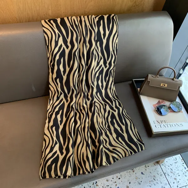 Zebra Print Lightweight Shawl Scarf