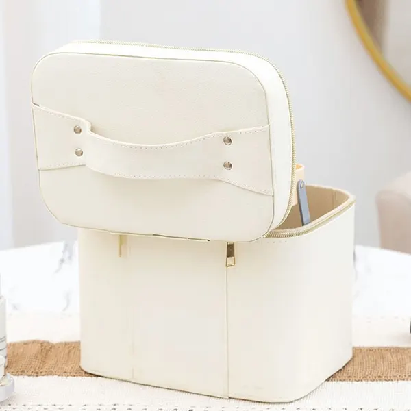 Expandable PU Cosmetic Case