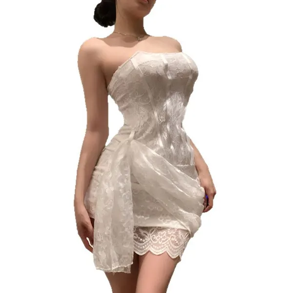 Lace Hip Skirt Chemise