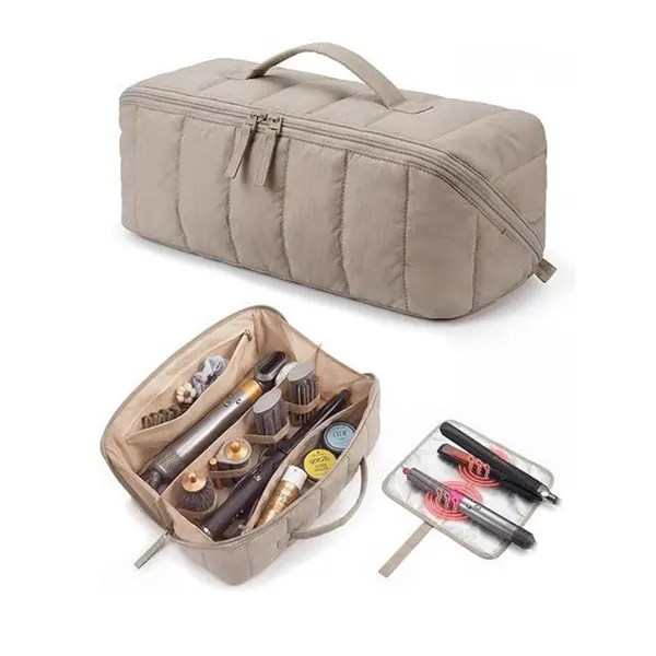 Quilted Hair Dryer Storage Bag