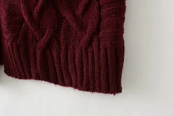 Cable-Knit Mid-Length Cardigan