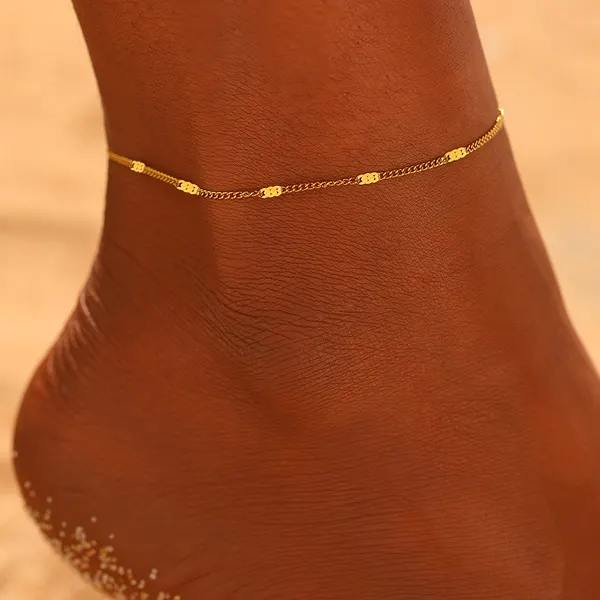 Stainless Steel Geometric Anklet