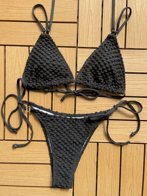Sleeveless Two-Piece Bikini Set