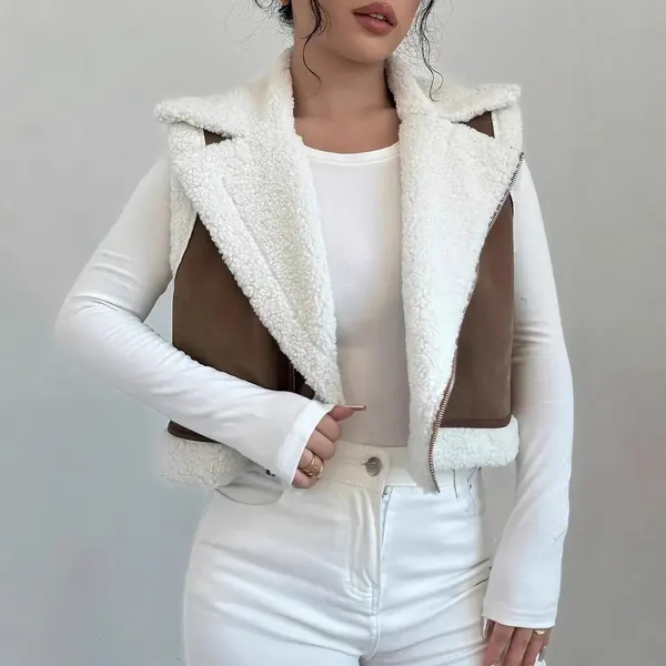 Brown Light Fur Vest