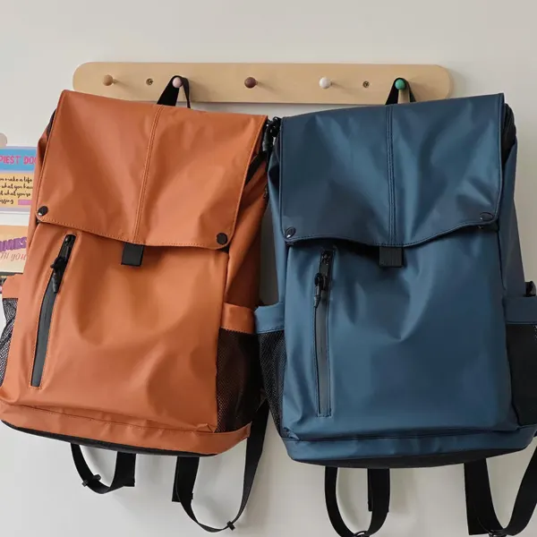 Water-Repellent Nylon Commuter Backpack