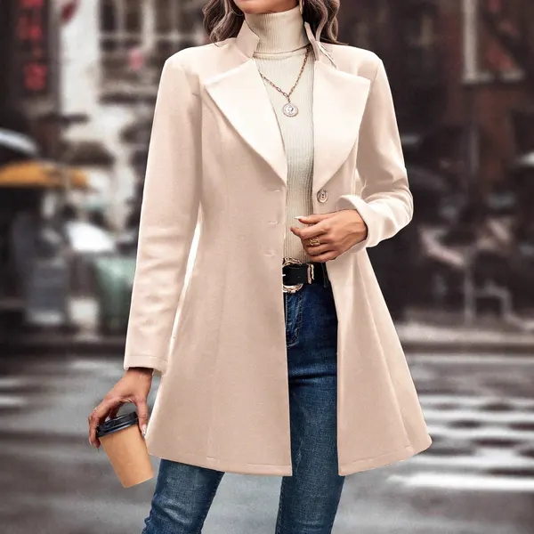 Slim Fit Lapel Coat