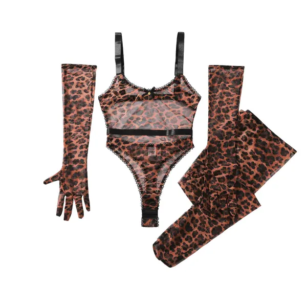 Leopard Print Shaping Bodysuit