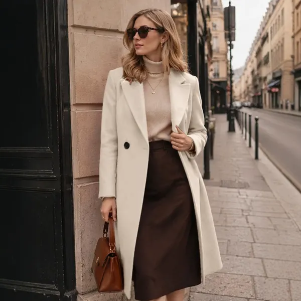 Extra-Long Knitted Coat