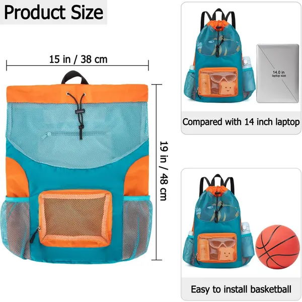 Waterproof Mesh Cylindrical Travel Bag
