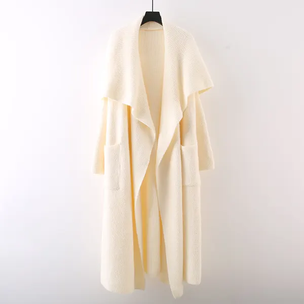 Solid Acrylic Knit Cardigan
