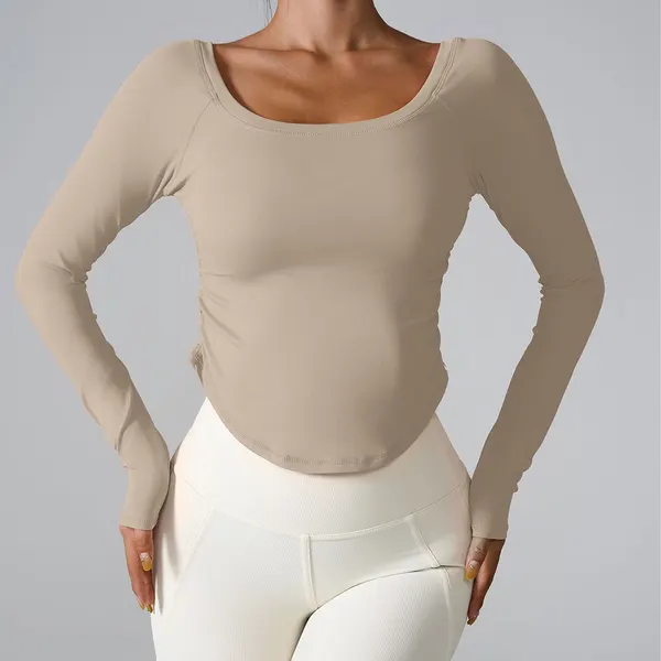 Long Sleeve Slim Fit Yoga Top