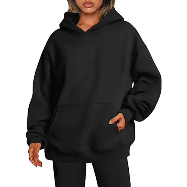 Oversized Pullover Hoodie with Pockets