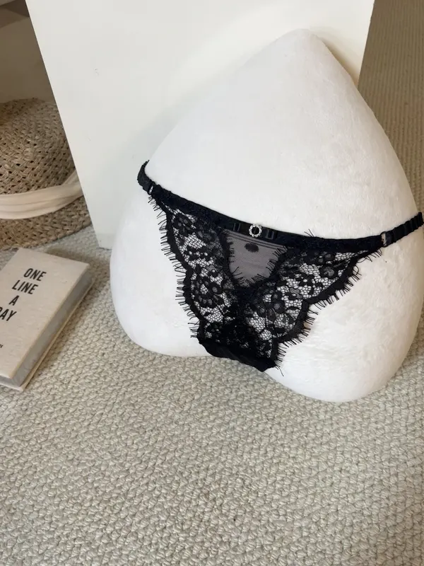 Eyelash Lace Thong