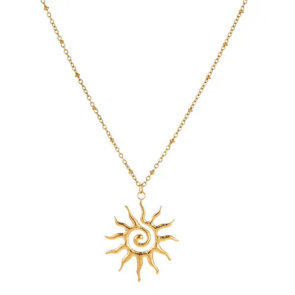 Sun Pendant Clavicle Chain