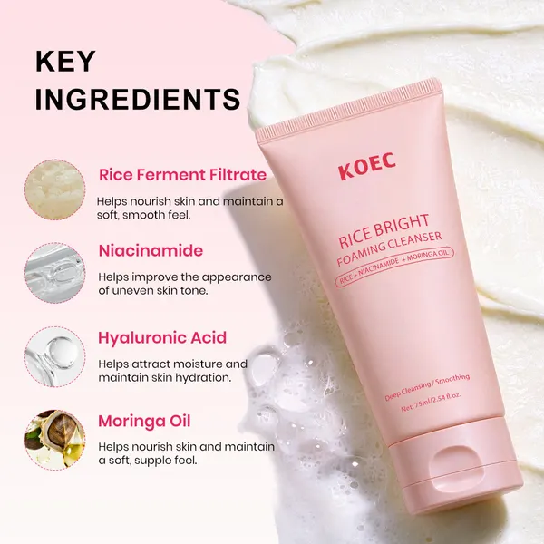 Rice Brightening Foam Cleanser