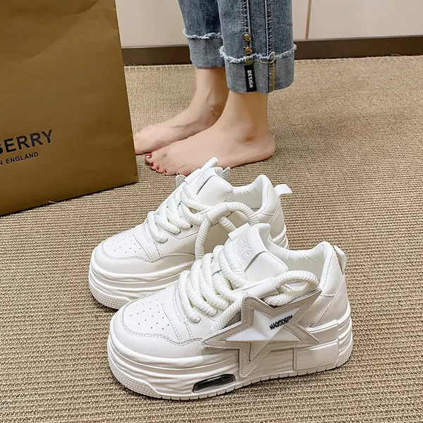 Platform Lace-Up Sneakers