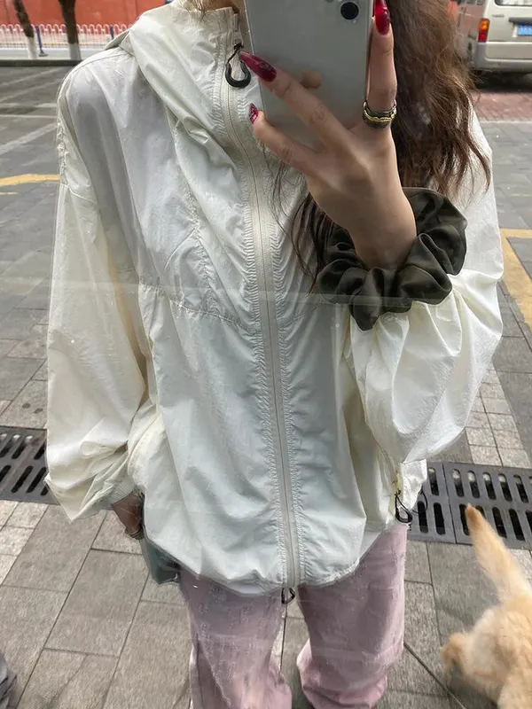 Milky White Chenille Princess Sleeve Jacket
