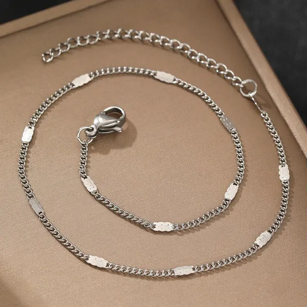 Stainless Steel Geometric Anklet