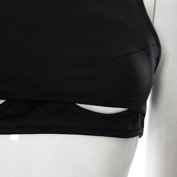 Cropped V-Neck Sleeveless Vest
