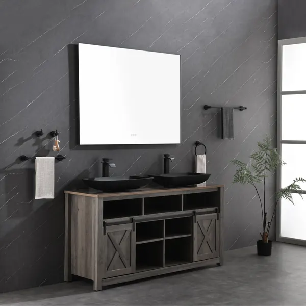 48x36 LED Vanity Mirror with Metal Frame