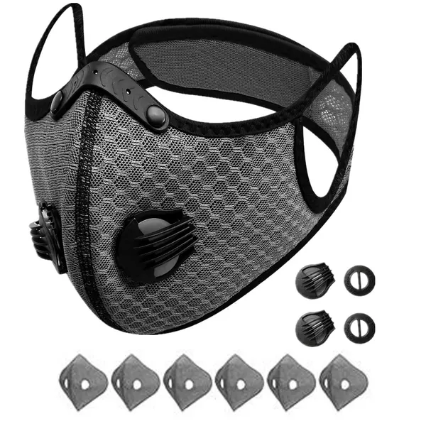 Reusable Half-Face Sports Mask with Filters