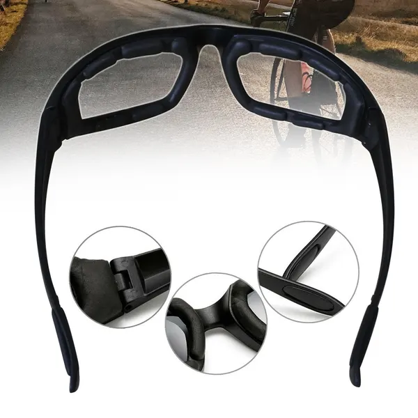 Clear Lens Motorcycle Riding Glasses